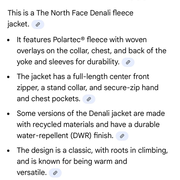 North Face Denali Fleece Jacket sz 3XL - Picture 12 of 13